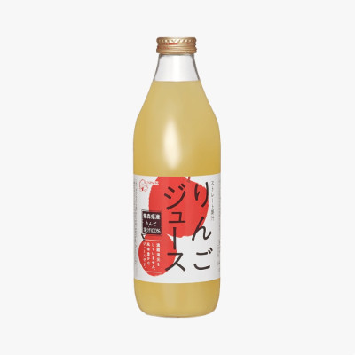 *日本"GOLD PACK" SUNPACK 林檎蘋果汁(玻璃樽) 1L /支 (JPSJ11A/702307)